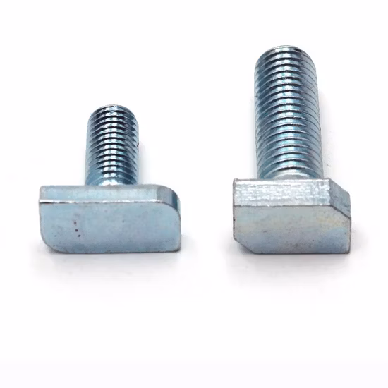 Custom T-Bolt Supplier M3 M4 M8 Stainless Steel Rhombus Rectangular Square Head T Shape T Bolt Screw M6