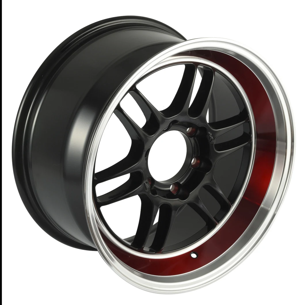 New Rpf1 Design Alloy Wheel with Red Stripe Moto Metal Wheels Aftermarket for Truck/SUV/Car/Jeep/off Road/Racing